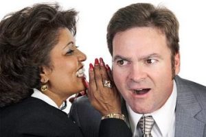 Gossip-mongering people.