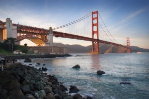 Golden Gate Bridge from Fort Point, San Francisco, U.S.A.