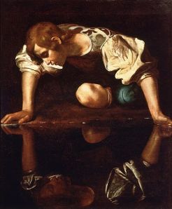 Narcissus by Caravaggio (1594-96)