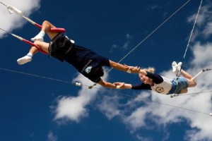 Professional trapeze artists have no safety net below them to break their fall. Yes, they are fearful!
