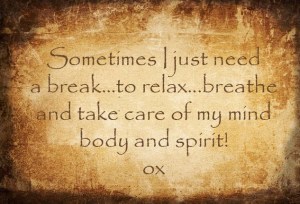 Everyone needs to have their own space - at some time or another!