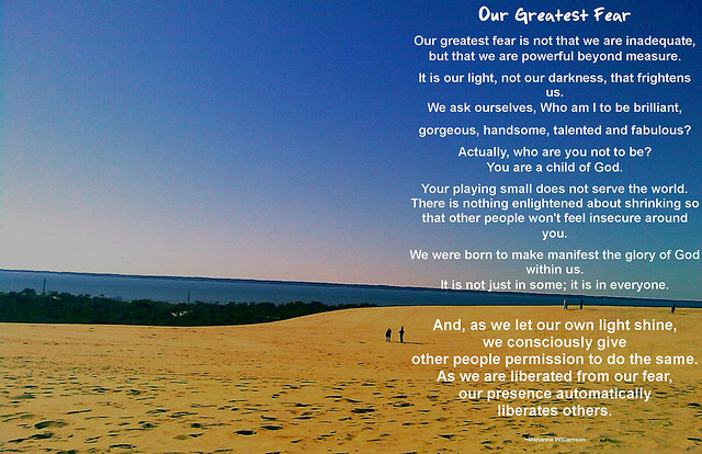 Nelson Mandela - Quote on "Our Deepest Fear."