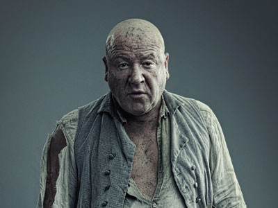 Abel Magwitch - a fiersome prisoner in shackles.
