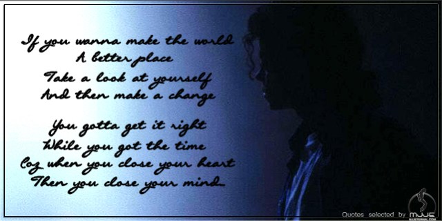 An evergreen quote from the legendary M.J.