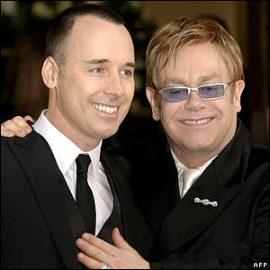 Elton John & his partner, David Furnish.