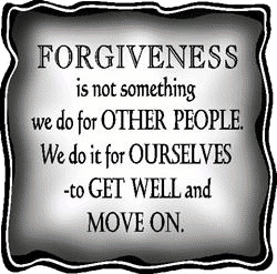 Forgiveness is essential for self - healing.