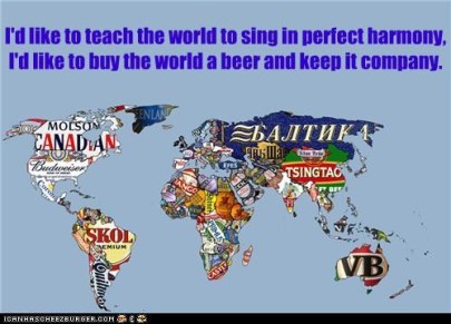 "I"d like to teach the world to sing in Perfect Harmony....."