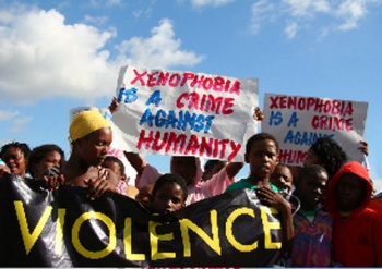 Xenophobia - a crime against humanity.