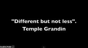 "Different but not of lesser importance in the larger scheme of Life."