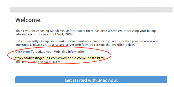 E-fraud: beware of online fraud! Never click on the link unless you are 100% sure!