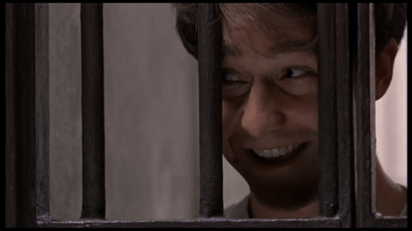 Roy -  such an evil look of evil, scorn, mockery and triumph after he has been acquitted by reason of insanity.