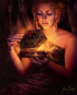 Pandora disobeys orders and opens the Box.