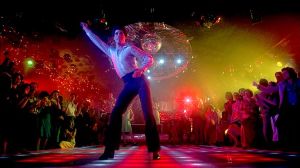 "Travolting" - a form of disco-dancing made popular by John Travolta in "Saturday Night Fever."