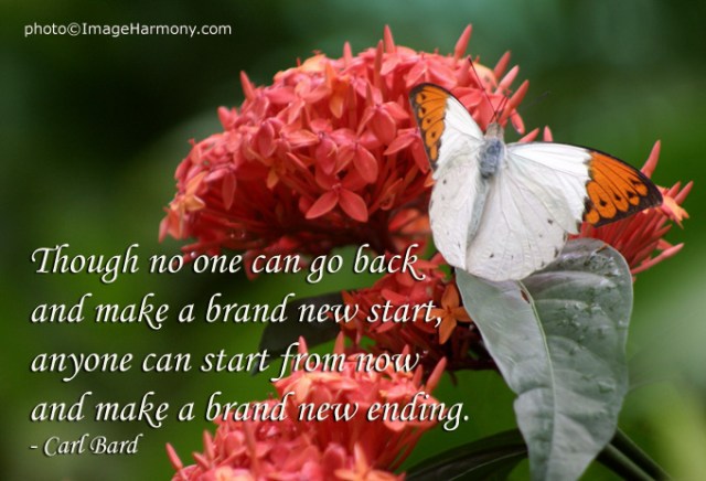 One cannot make a brand-new beginning without making a brand-new ending first.