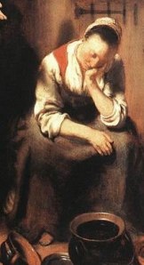 A maid in the 17th century.