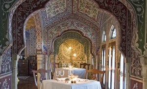 The interior of a landlord's Haveli in Medieval Indian Times.