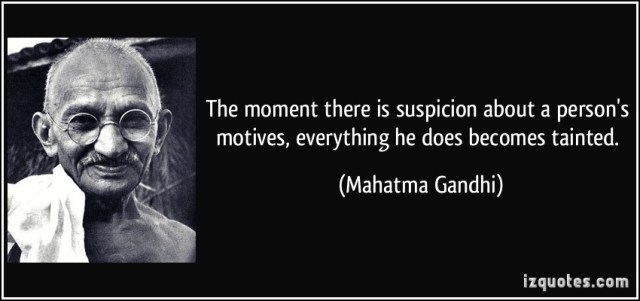 Quote on Suspicion